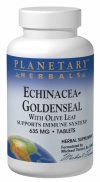 Echinacea-Goldenseal plus Olive Leaf (60 tablets)* Planetary Herbals