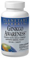 Ginkgo Awareness  (120 tablets)* Planetary Herbals