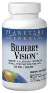 Bilberry Vision (100mg  120 tablets)* Planetary Herbals