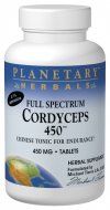 Full Spectrum Cordyceps (450mg  120 tablets)* Planetary Herbals