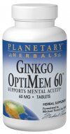 Ginkgo OptiMem (60mg 90 tablets)* Planetary Herbals