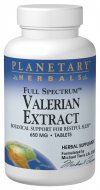 Full Spectrum Valerian Extract (650mg  60 tablets)* Planetary Herbals