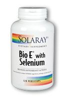 Bio Vitamin E with Selenium (120 Softgels) Solaray Vitamins