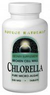 Broken Cell Wall Chlorella (500 mg 200 tabs)* Source Naturals