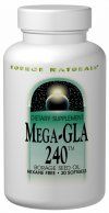 Mega-GLA 240 and Mega-GLA 300 (300 mg-30 softgels)* Source Naturals