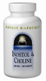 Inositol & Choline (800 mg-100 tabs)* Source Naturals