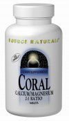 Coral Calcium/Magnesium (601 mg 180 tabs)* Source Naturals