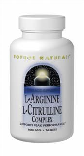 L-Arginine L-Citrulline Complex (1,000 mg-240 tabs)* Source Naturals