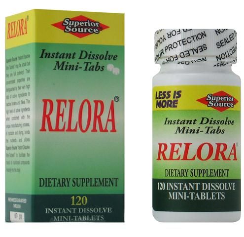 Relora 250 mg. (No Shot, Quick Release, 120 Instant Dissolve Mini Tabs) Superior Source Vitamins