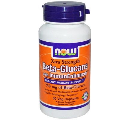Beta-Glucans with ImmunEnhancer (250mg - 60 Vcaps) NOW Foods