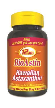 BioAstin Hawaiian Astaxanthin (12 mg - 50 Veggie softgels) Nutrex Hawaii