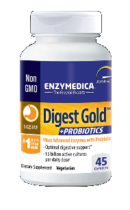 Digest Gold plus Probiotics (45 caps)* EnzyMedica