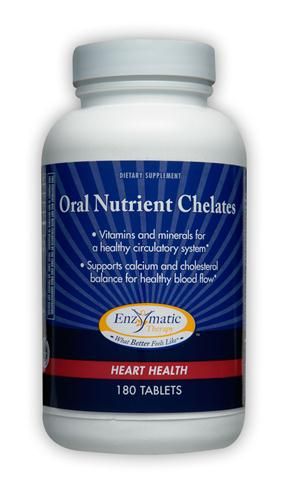 Oral Nutrient Chelates (180 tabs) Enzymatic Therapy