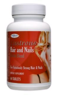 Lustrous Hair and Nails Biotin Blend (60 tabs) Enzymatic Therapy