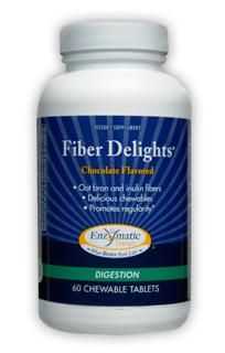 Fiber Delights (Chocolate 60 chew tabs) Enzymatic Therapy