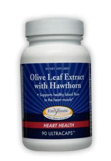 Olive Leaf Extract with Hawthorn (90 Ultracaps) Enzymatic Therapy