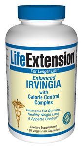 Optimized Irvingia with Phase 3 Calorie Control Complex (120 vcaps)* Life Extension