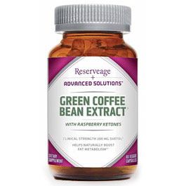 Green Coffee Bean Extract Svetol plus Natural Raspberry Ketones (60 vcaps)* ReserveAge Organics