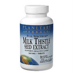 Full Spectrum Milk Thistle Seed Extract (260mg 60 tablets)* Planetary Herbals