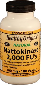 Nattokinase 2000 (100 mg, 180 vcaps) Healthy Origins