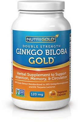 Ginkgo Biloba Gold (180 capsules) NutriGold