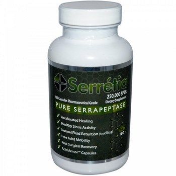 Serretia Pure Serrapeptase (180 capsules)* Arthur Andrew Medical
