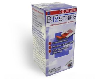 B12 Strips (2000 mcg, 30 fast dissolve strips) Essential Source