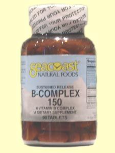 Vitamin B Complex 150mg Time Release (90 Tabs) Seacoast Vitamins