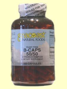 Vitamin B Complex 50mg Yeast-Free (250 Caps) Seacoast Vitamins