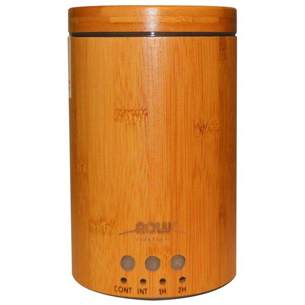 Aromatherapy Bamboo Ultrasonic Oil Diffuser NOW Foods