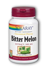 Bitter Melon Extract (500 mg 30 capsules) Solaray Vitamins