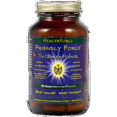 Friendly Force Ultimate Probiotic | Best Value (120 Vcaps)* HealthForce Nutritionals