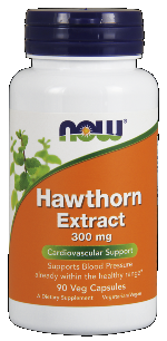 Hawthorn Extract 300 mg (90 vcaps) NOW Foods