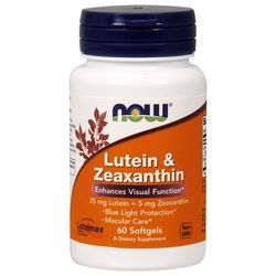 Lutein and Zeaxanthin (60 softgels) NOW Foods