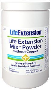 Life Extension Mix Powder w/Stevia without Copper (14.81 oz)* Life Extension