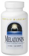 Melatonin 2.5mg Peppermint Sublingual (60 tabs) Source Naturals