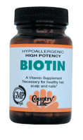 Biotin, High Potency 5mg (120 Vcaps) Country Life