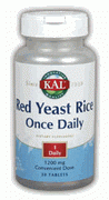 Red Yeast Rice Once Daily 1200mg (30 Tabs) KAL