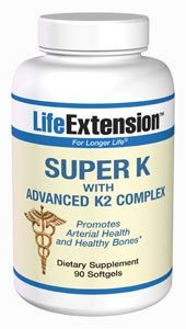 Super Vitamin K w/ Advanced K2 Complex*(90 softgels) Life Extension