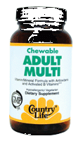 Chewable Adult's Multi (60 Wafers) Country Life