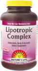 Lipotropic Complex (180 Tabs) Nature's Life