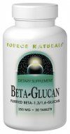 Beta Glucan 250 mg Purified* Source Naturals