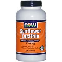 Sunflower Lecithin Soy Free (1200 mg, 200 softgels) NOW Foods
