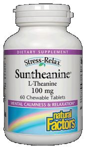 Suntheanine | 200mg L-Theanine (60 chewable tabs)* Natural Factors