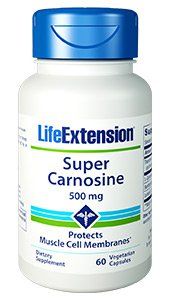 Super Carnosine 500 mg (60 Veggie Caps)* Life Extension