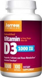 Vitamin D3 (1000 IU 100 softgels) Jarrow Formulas