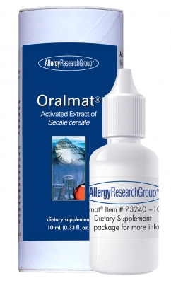 Trigger your immune system with Oralmat containing a gluten-free, activated extract of Secale cereale (rye) in which are found phytoestrogens, genistein, matairesinol, beta-1,3-glucan, coenzyme Q10 and squalene. Oralmat helps your body repair and defend itself against toxins, germs and pollutants..