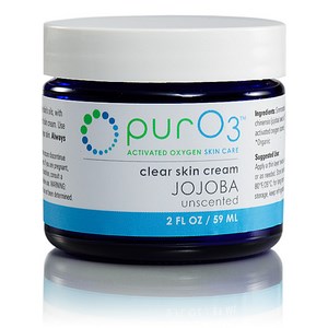 Organic Jojoba Oil infused with activated oxygen (ozone or O3) for use as rich moisturizing skin cream and healing numerous skin conditions. Perfect for sensitive skin. Buy Today at Seacoast.com!.