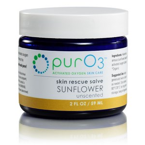 Sunflower oil infused with activated oxygen (O3) forms a soothing, oxygen-rich skin salve.  Buy Today at Seacoast.com!.