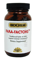Para-Protect Factors in convenient softgel capsules, guard against parasitic invasion. A unique formula, it incorporates a wide range of effective parasiticides..